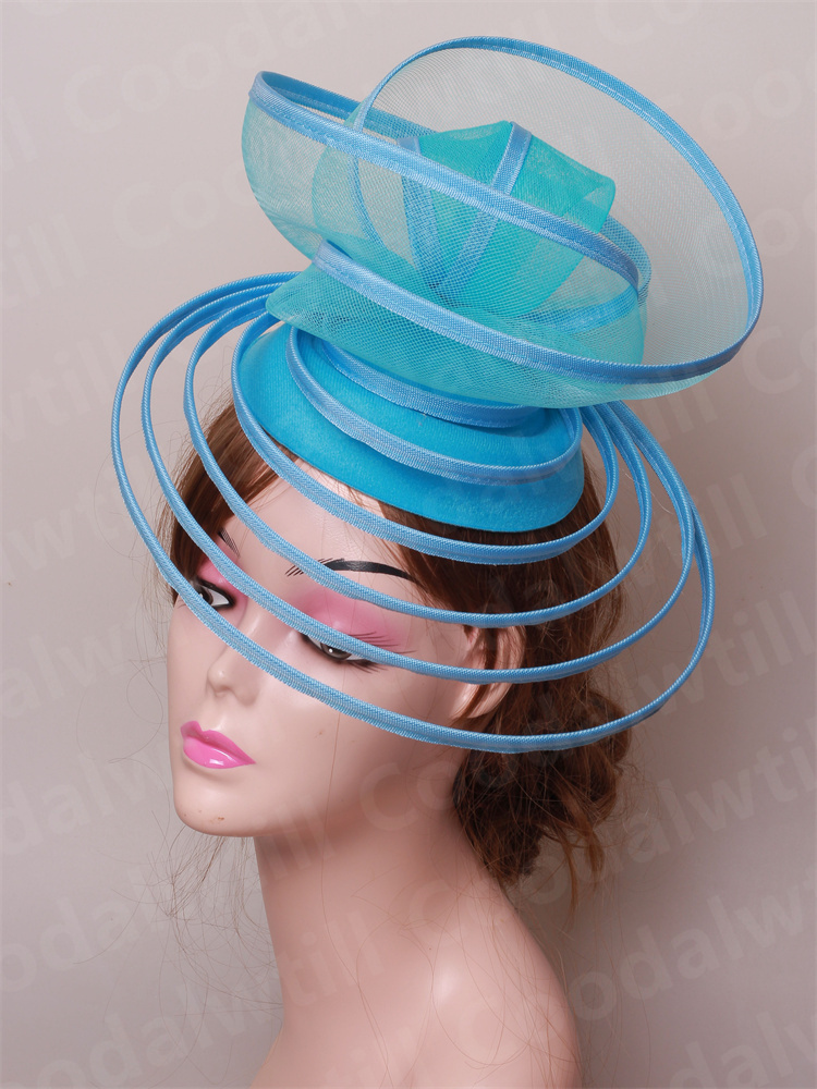 Women'S Fashion Visor - Église Fascinator Chapeau mariage maille casque