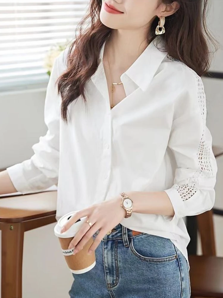 Women'S Y2K Fashion Aesthetic - Chemise et chemisier à revers pour