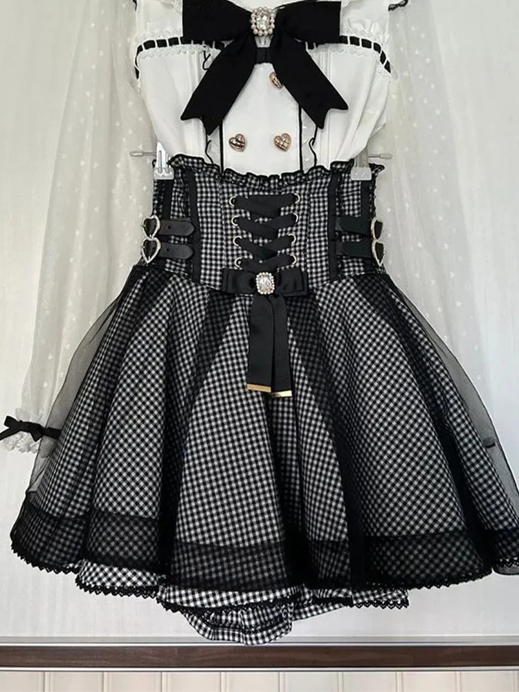 Women'S Y2K Fashion Aesthetic - Ensemble 2 pièces esthétique japonais pour