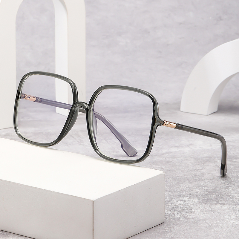 Women'S Fashion Eyeglasses - Lunettes carrées surdimensionnées anti-lumière bleue pour