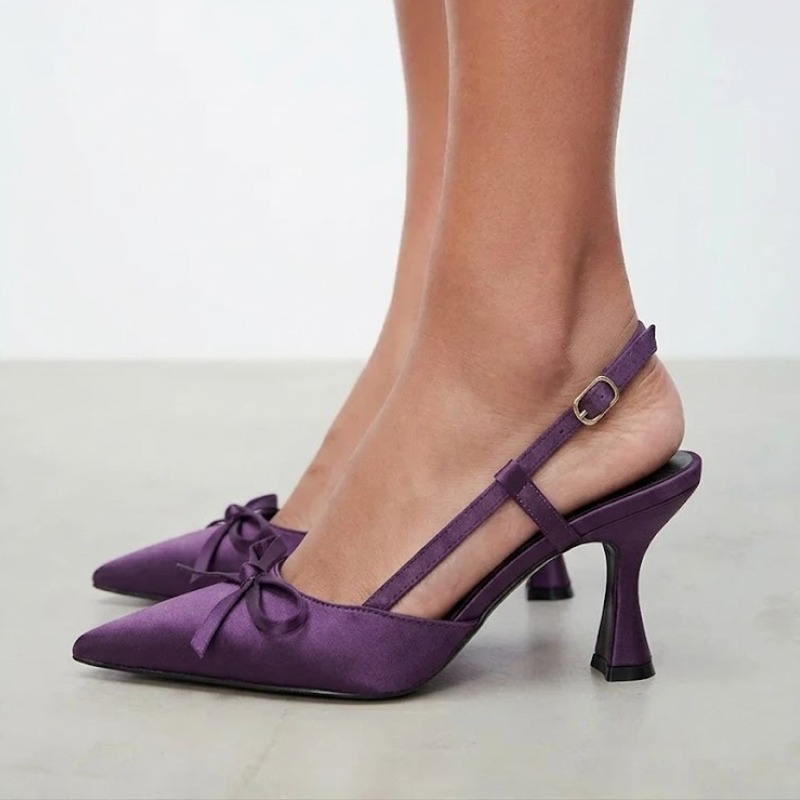 Slip Dress Satin - Escarpins élégants pour femmes en satin