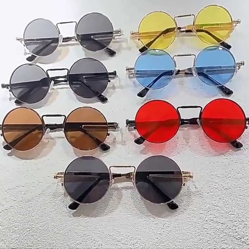Women'S Fashion Eyeglasses - Lunettes de soleil rondes vintage à