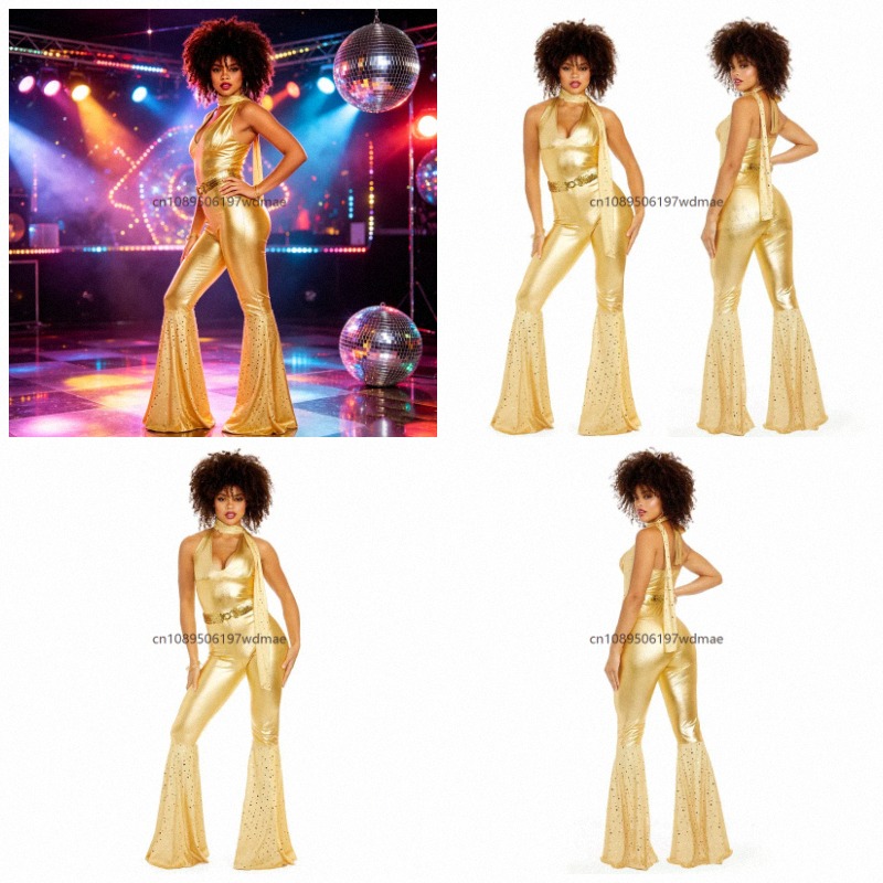 Women'S Fashion Of The 70S - Costume rétro disco des années 70,
