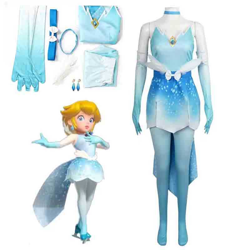 Women'S Fashion Gloves - Costume de cosplay Princesse Peach Toadstool,