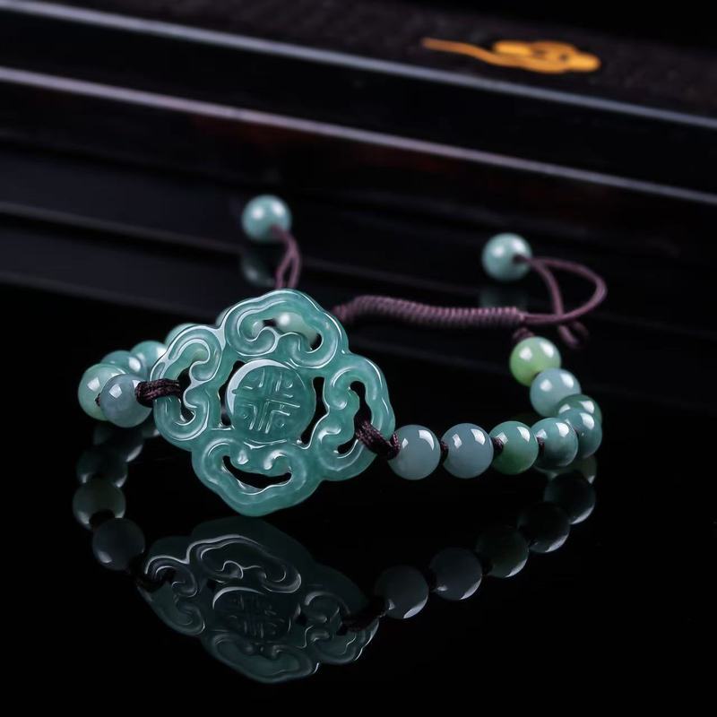 Women Fashion Designers - Bracelet en jadéite naturelle de qualité