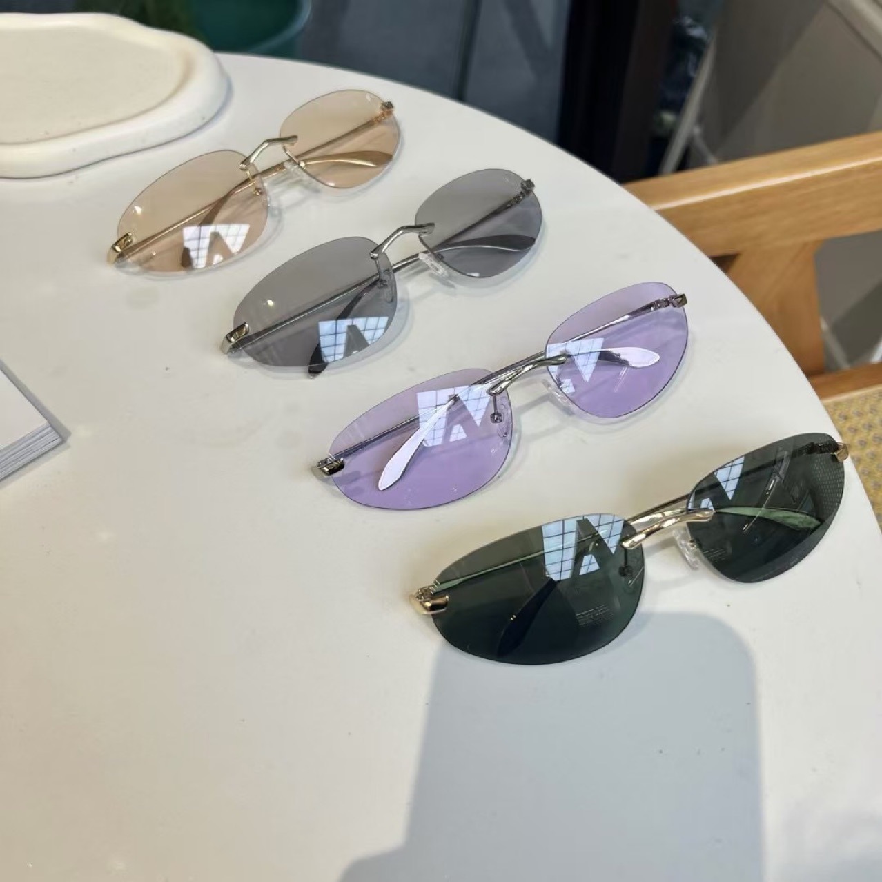 Women'S Fashion Eyeglasses - Lunettes de soleil minimalistes œil de