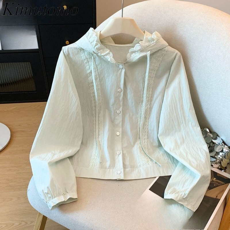 Women'S Y2K Fashion Aesthetic - Chemisier Kimutomo pour femme, élégant, à