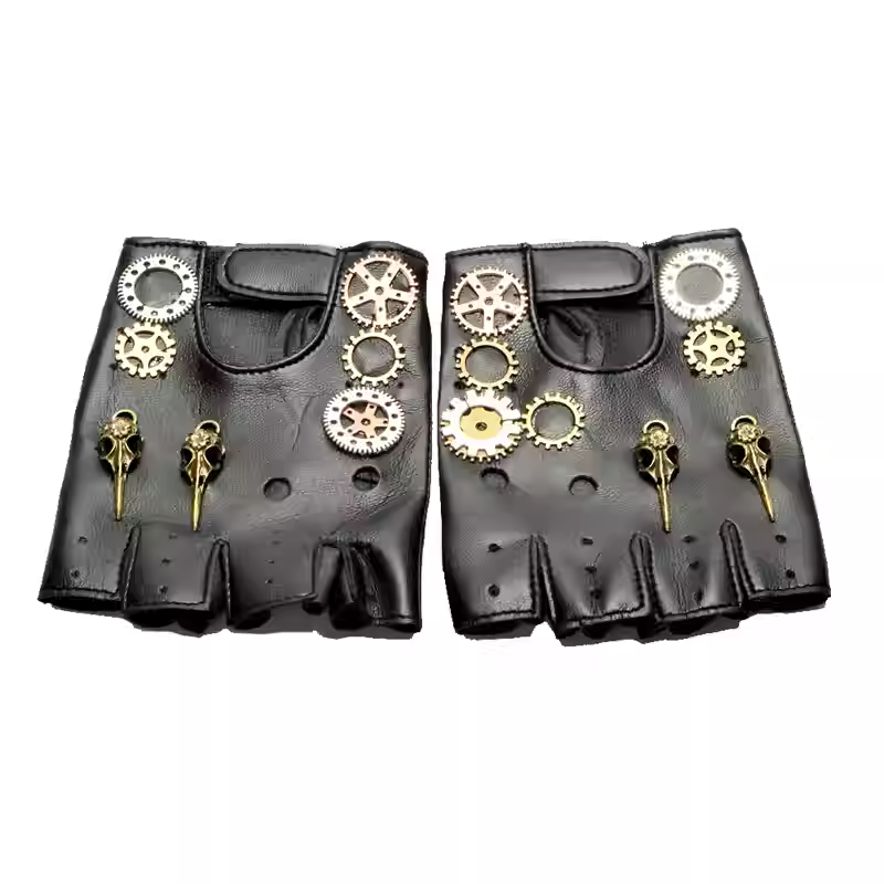 Women'S Fashion Gloves - Steampunk – gants boussole sans doigts