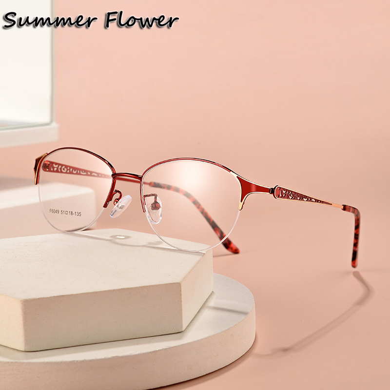 Women'S Fashion Glasses With Clear Lenses - Lunettes ovales pour femmes, monture optique