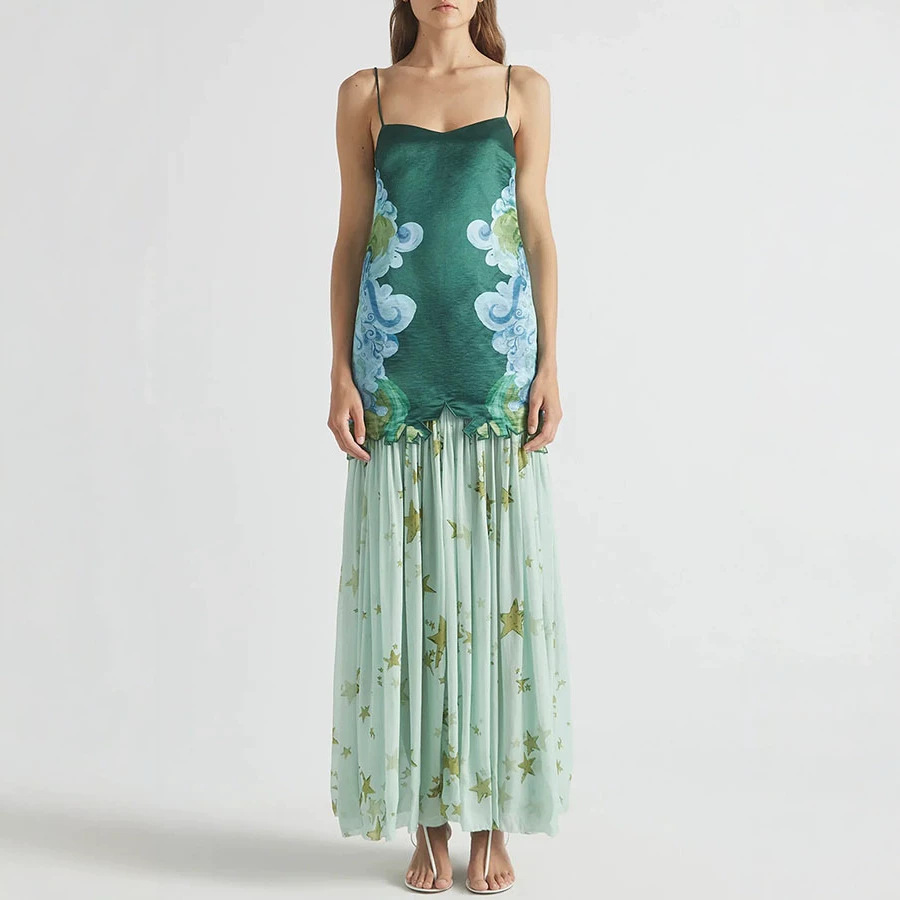 A-Line Skirt Midi - Ensemble jupe 2 pièces Shpmishal pour