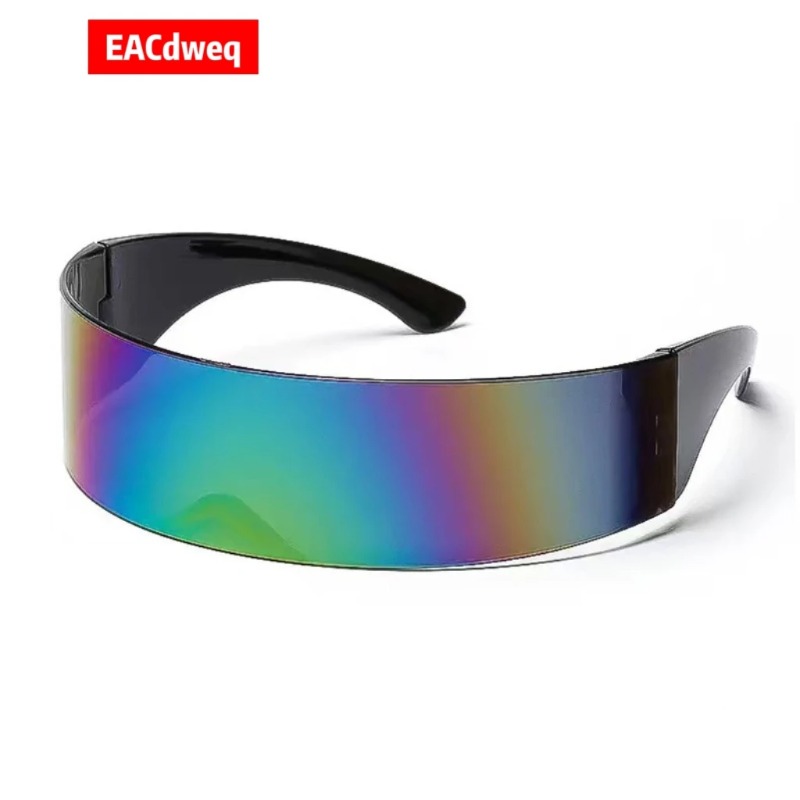 Women'S Fashion Visor - Lunettes de soleil Y2K futuristes à