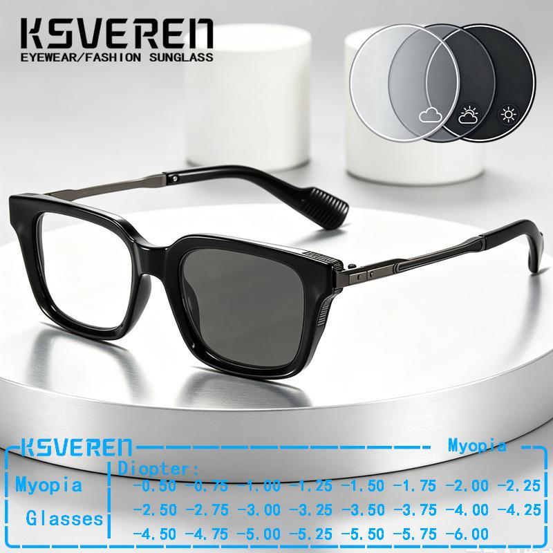 Women'S Fashion Glasses With Clear Lenses - Lunettes de vue photochromiques carrées de