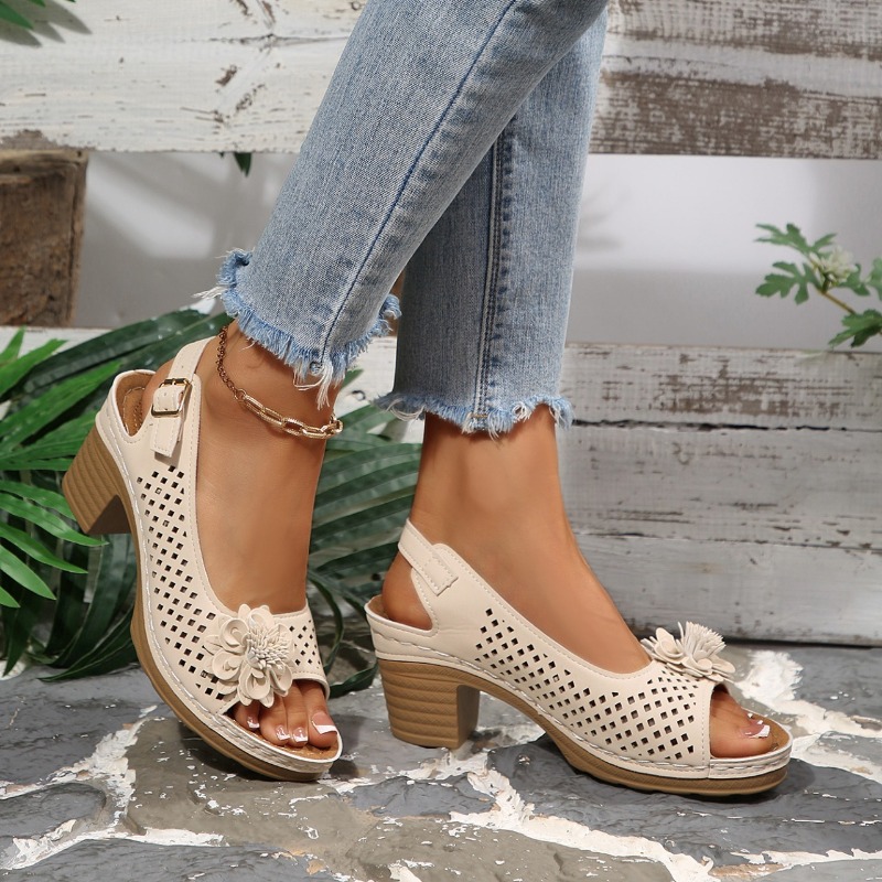 Sandales à talons épais pour f - Women Fashion Store avis et prix