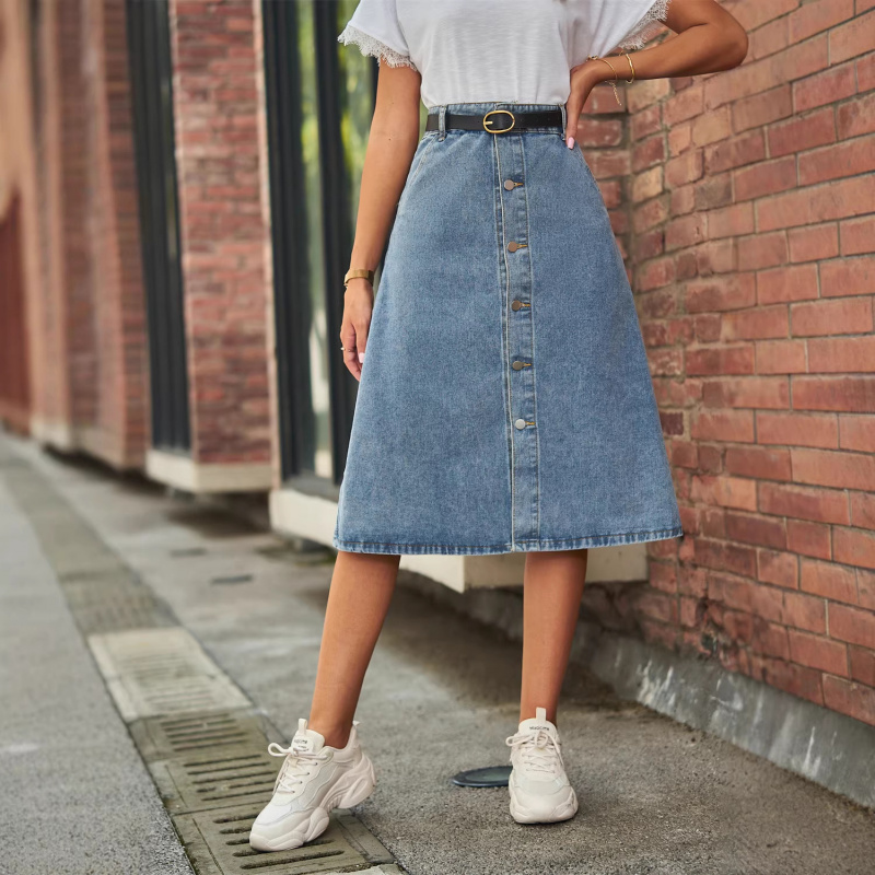 Jupe midi polyvalente aminciss - A-Line Skirt Midi avis et prix