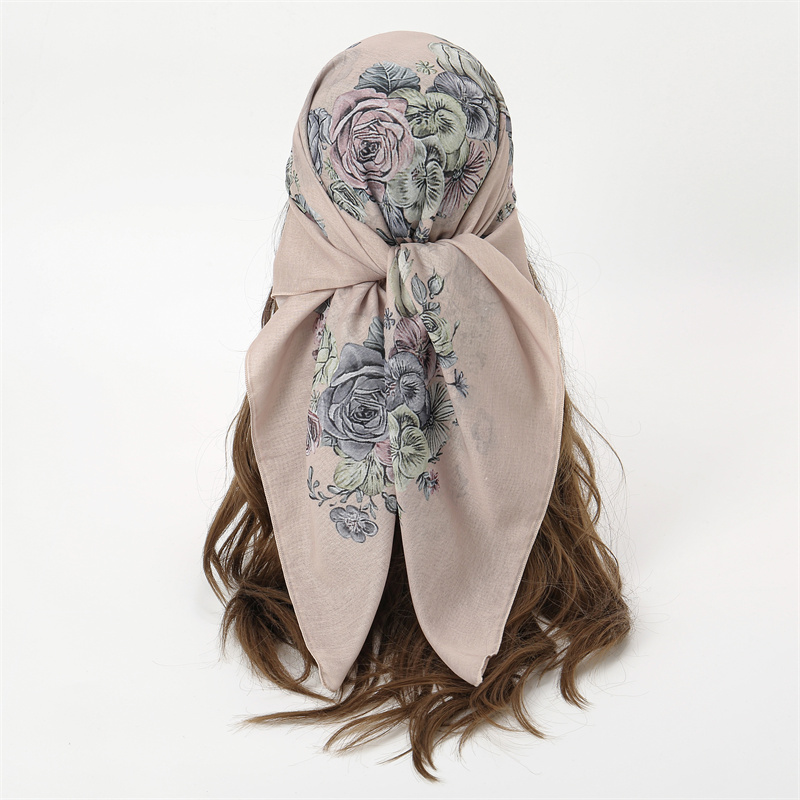 Nouveau foulard Hijab carré mu - Women'S Fashion Visor avis et prix