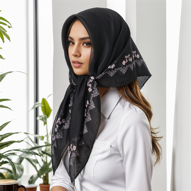 Nouveau foulard Hijab carré mu - Women'S Fashion Visor avis et prix