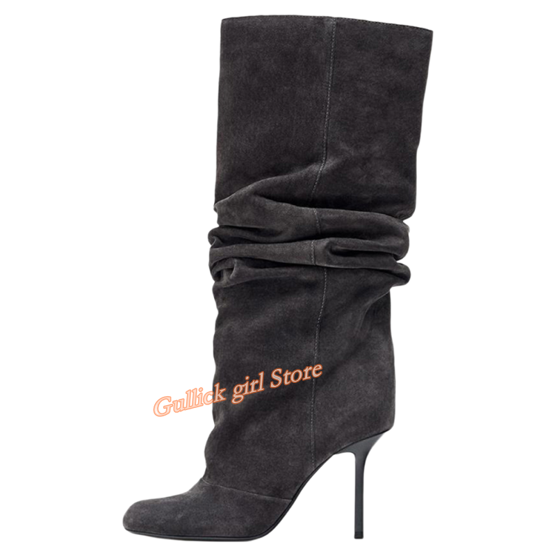 Bottines en daim à bout rond,  - Women'S Fashion Winter 2026 avis et prix