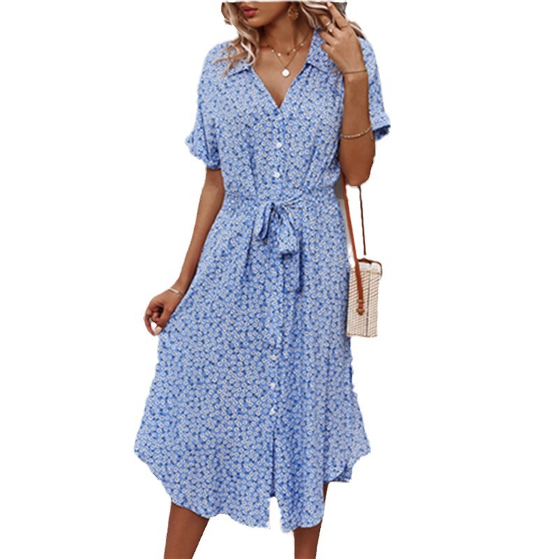 Robe mi-longue décontractée po - Women Fashion Pose avis et prix
