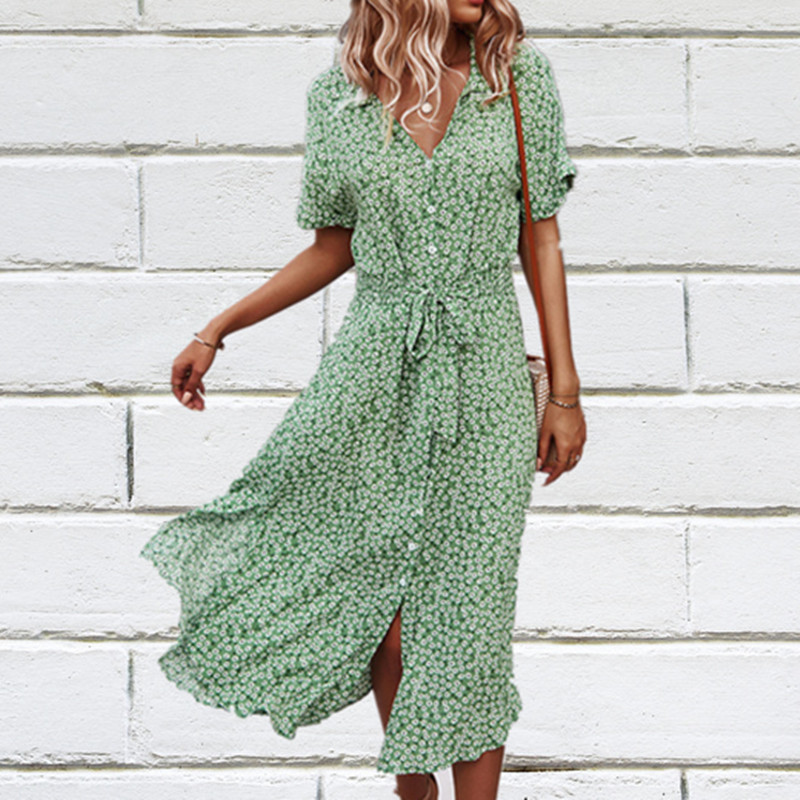 Robe mi-longue décontractée po - Women Fashion Pose avis et prix