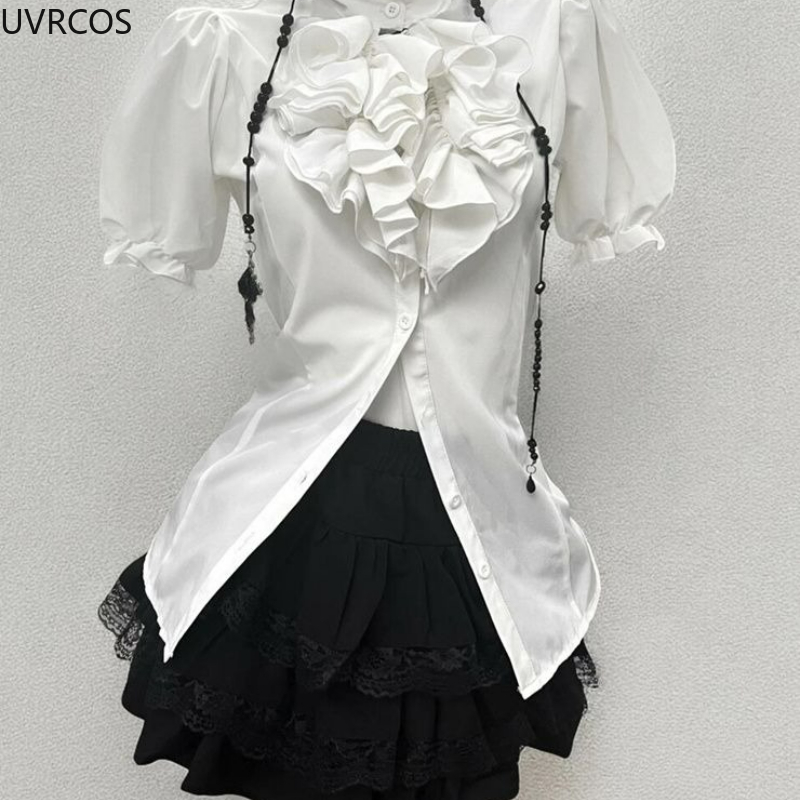 Ensemble 3 pièces Style Lolita - Puff Sleeve Blouse avis et prix