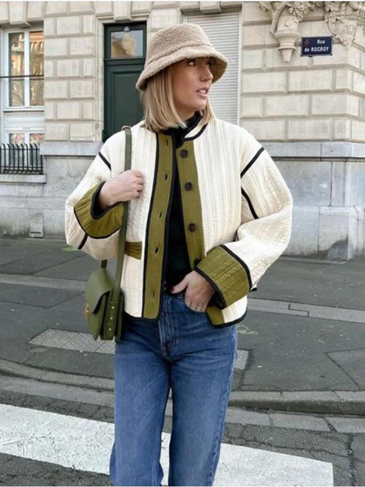 TARUXY-Manteau en coton matela - Women'S Fashion Quilted Jacket avis et prix
