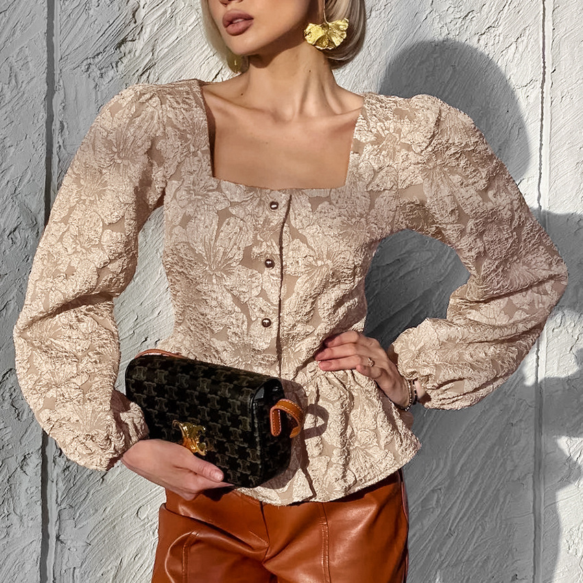 Chemisier élégant pour femme e - Puff Sleeve Blouse avis et prix