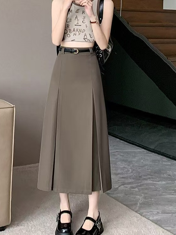 Jupe plissée taille haute élas - A-Line Skirt Midi avis et prix