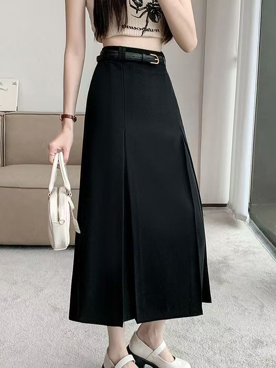 Jupe plissée taille haute élas - A-Line Skirt Midi avis et prix