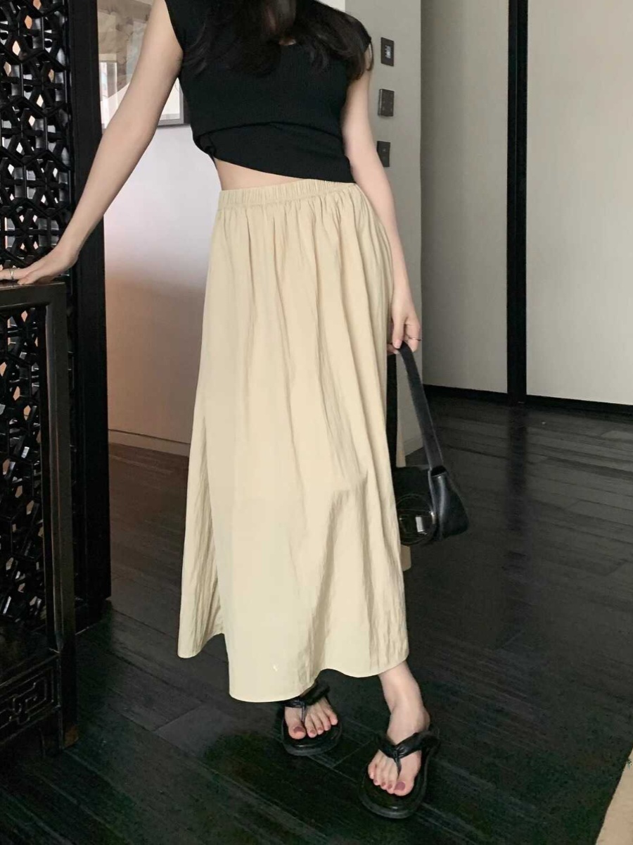 Jupe longue plissée drapée tai - A-Line Skirt Midi avis et prix