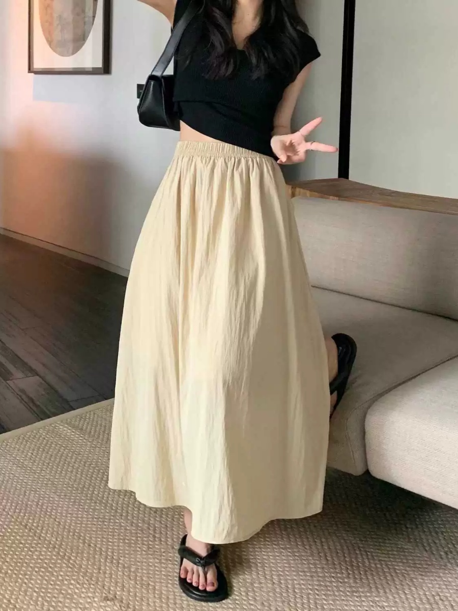Jupe longue plissée drapée tai - A-Line Skirt Midi avis et prix