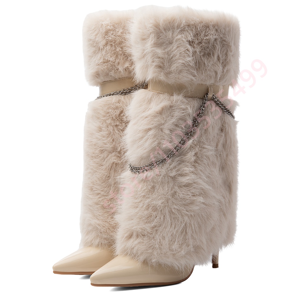 Bottines mi-mollet en fourrure - Women'S Fashion Winter 2026 avis et prix