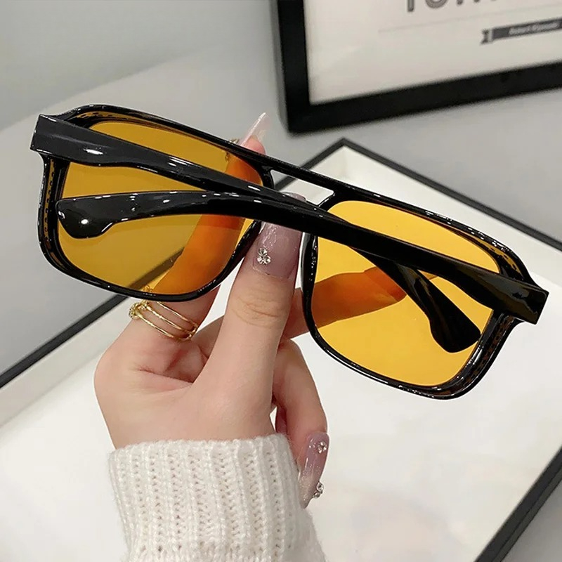 Lunettes de soleil carrées à d - Women'S Fashion Eyeglasses avis et prix