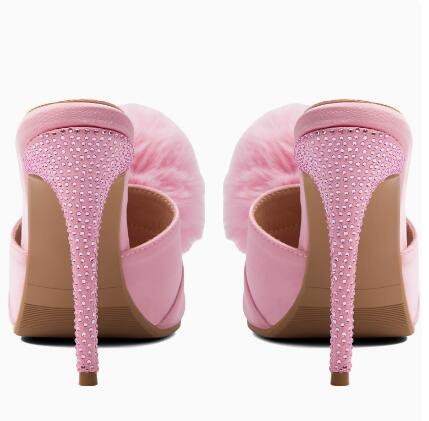 Mules à talons hauts en satin  - Slip Dress Satin avis et prix