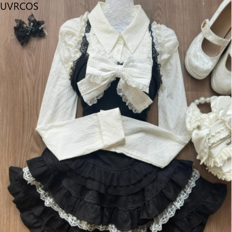 Ensemble 3 pièces Style Lolita - Women'S Y2K Fashion Aesthetic avis et prix