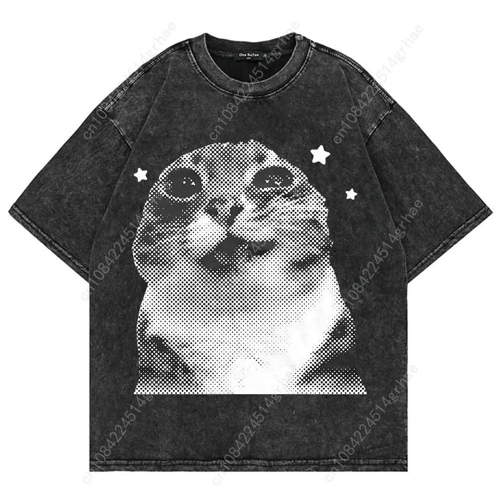 T-shirt 100% Coton Vintage Lav - Women'S Y2K Fashion Aesthetic avis et prix