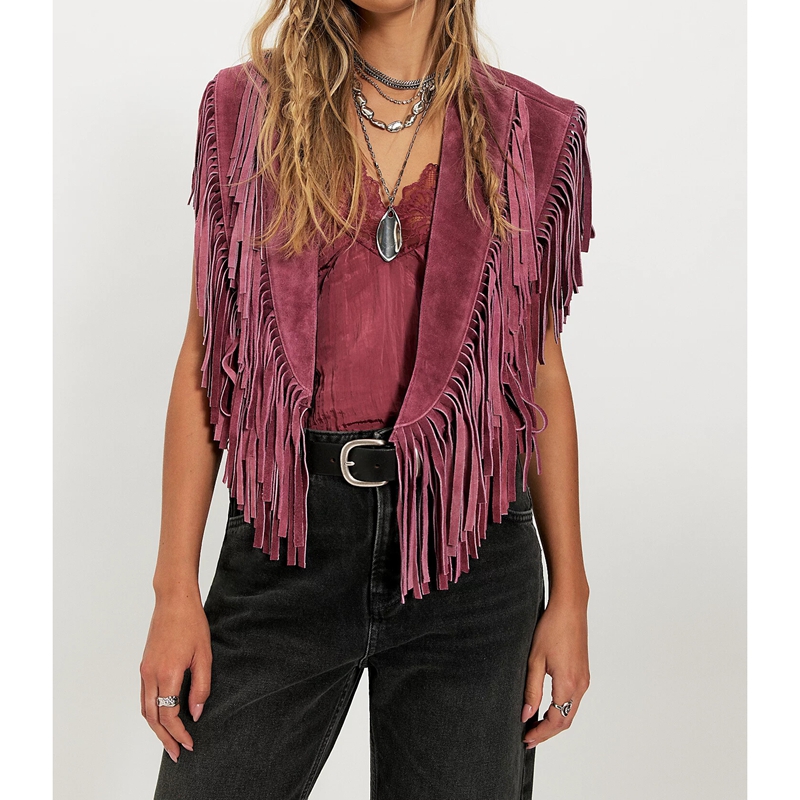 Gilet en daim vintage Y2K pour - Women'S Fashion Of The 70S avis et prix