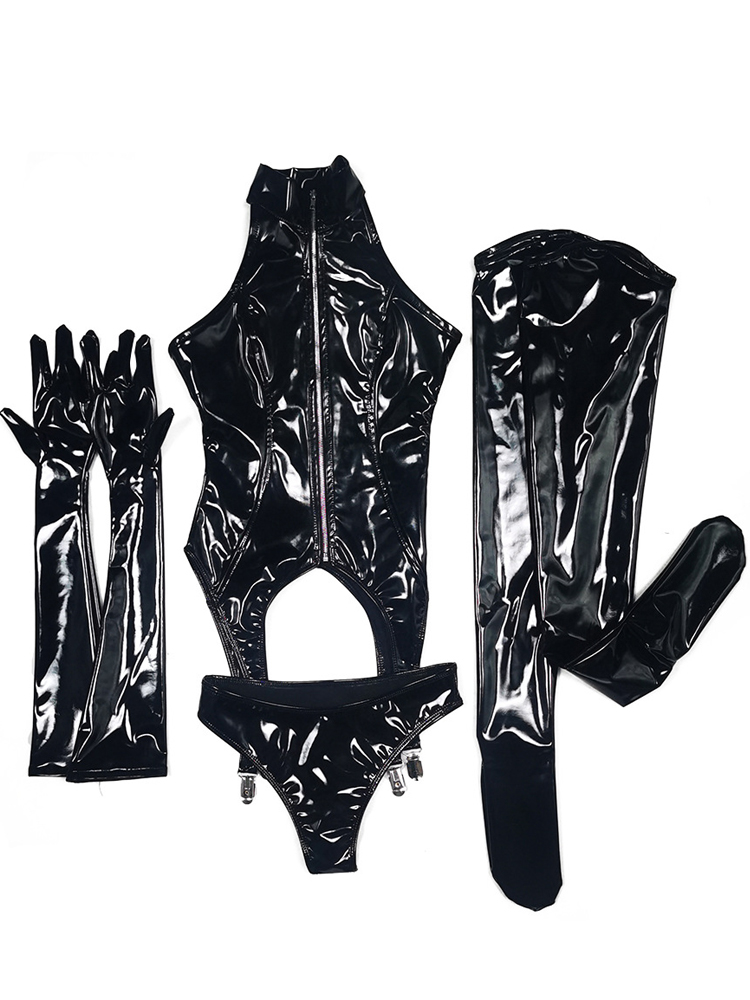 Tenue de cosplay en cuir PU br - Women'S Fashion Gloves avis et prix