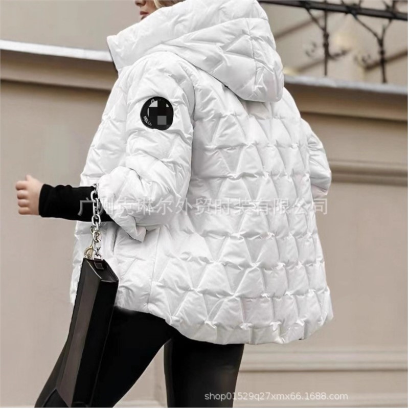 Manteau matelassé à capuche po - Women'S Fashion Quilted Jacket avis et prix