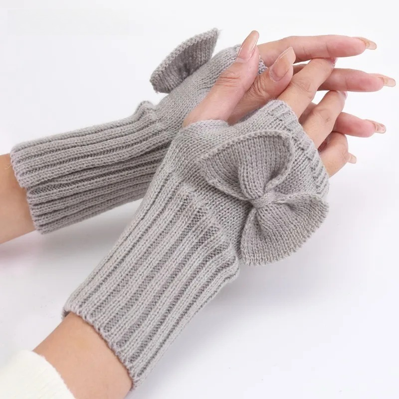 Gants sans doigts en tricot av - Women'S Fashion Gloves avis et prix