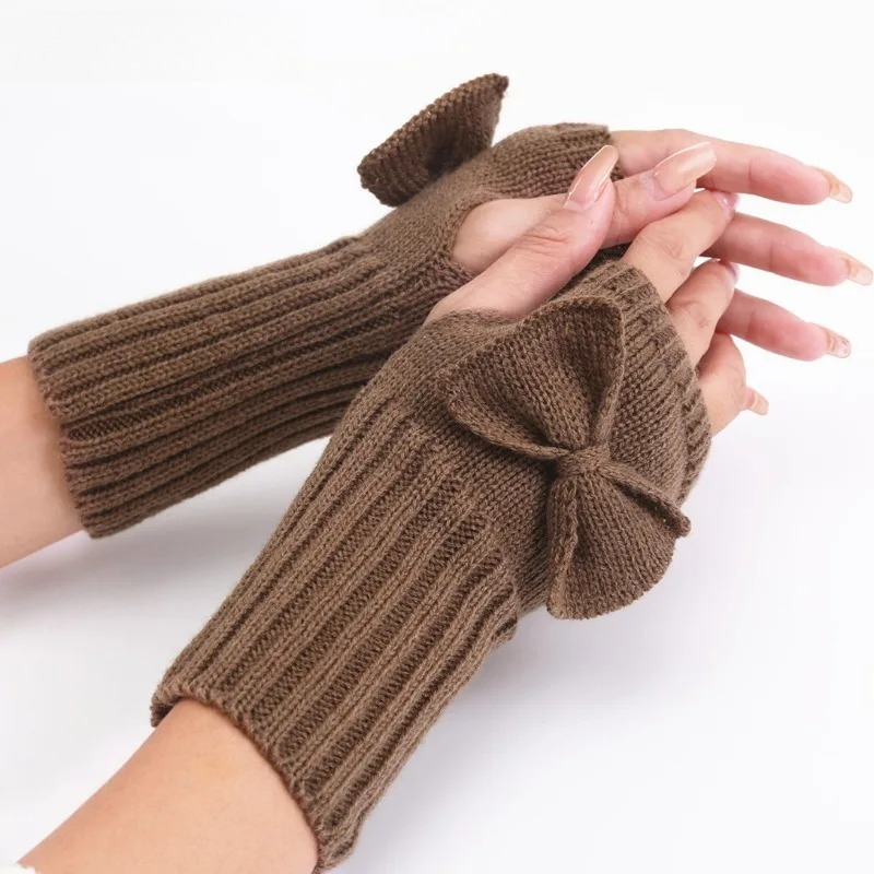 Gants sans doigts en tricot av - Women'S Fashion Gloves avis et prix