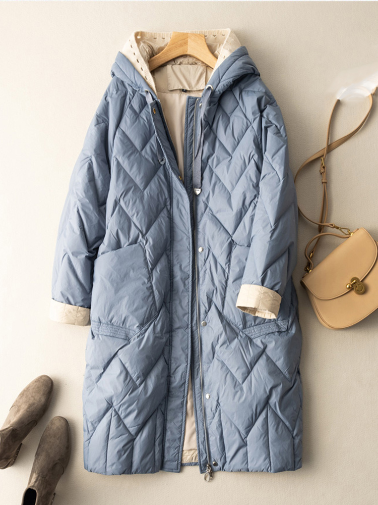 SEDUTMO-Doudoune Longue en Duv - Women'S Fashion Quilted Jacket avis et prix