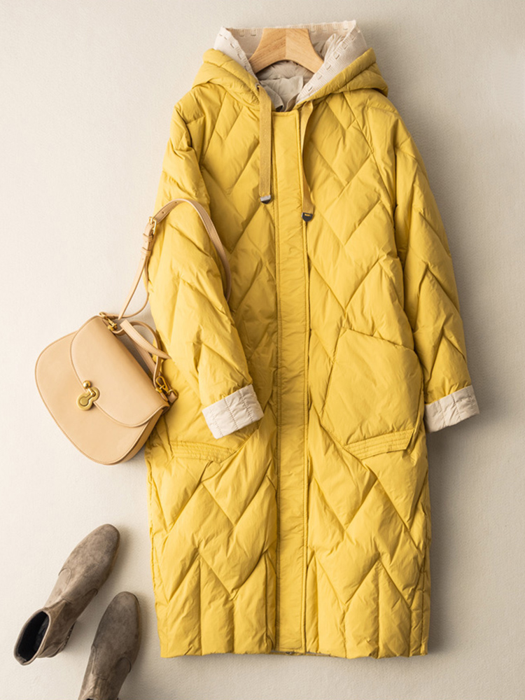 SEDUTMO-Doudoune Longue en Duv - Women'S Fashion Quilted Jacket avis et prix