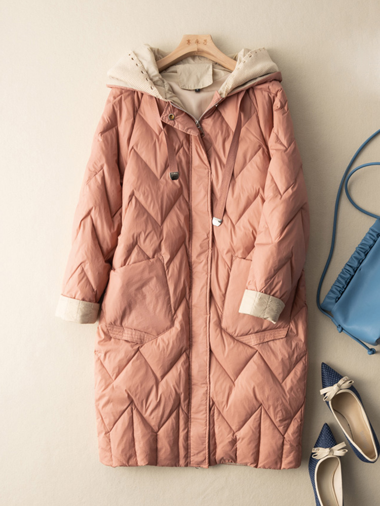 SEDUTMO-Doudoune Longue en Duv - Women'S Fashion Quilted Jacket avis et prix