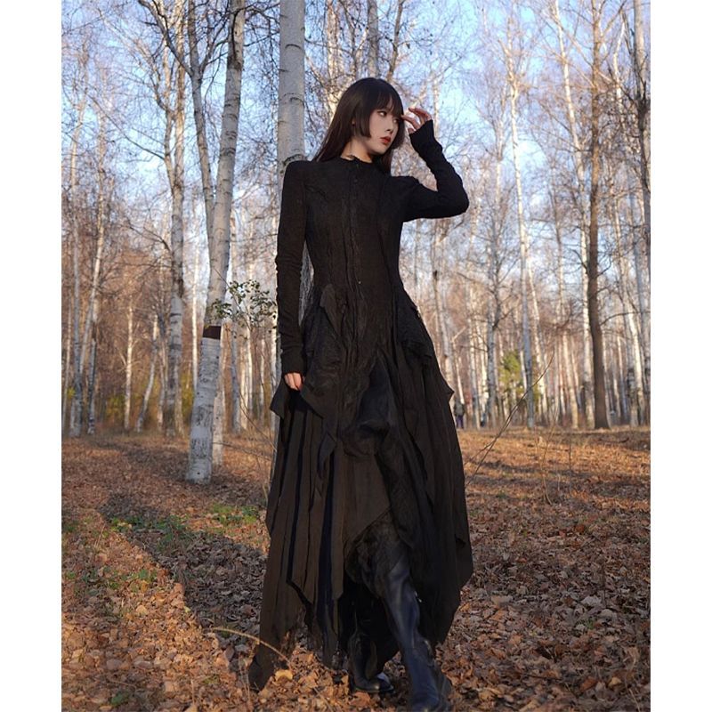 Jupe longue en dentelle rétro, - A-Line Skirt Midi avis et prix