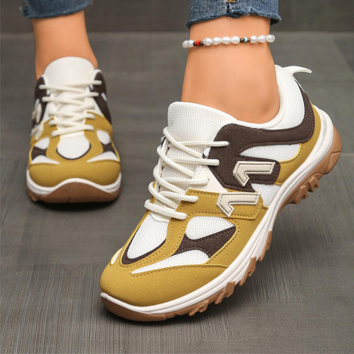 Chaussures de randonnée antidé - Women'S Yellow Fashion Sneakers avis et prix