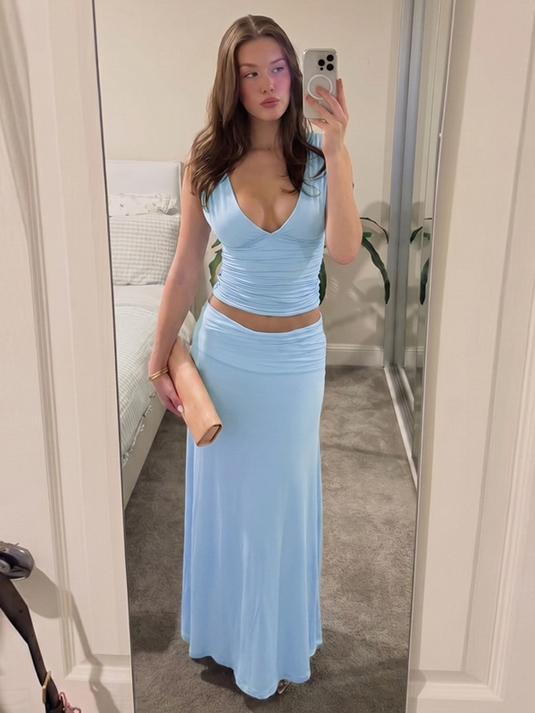 Ensemble jupe longue Tossy deu - A-Line Skirt Midi avis et prix