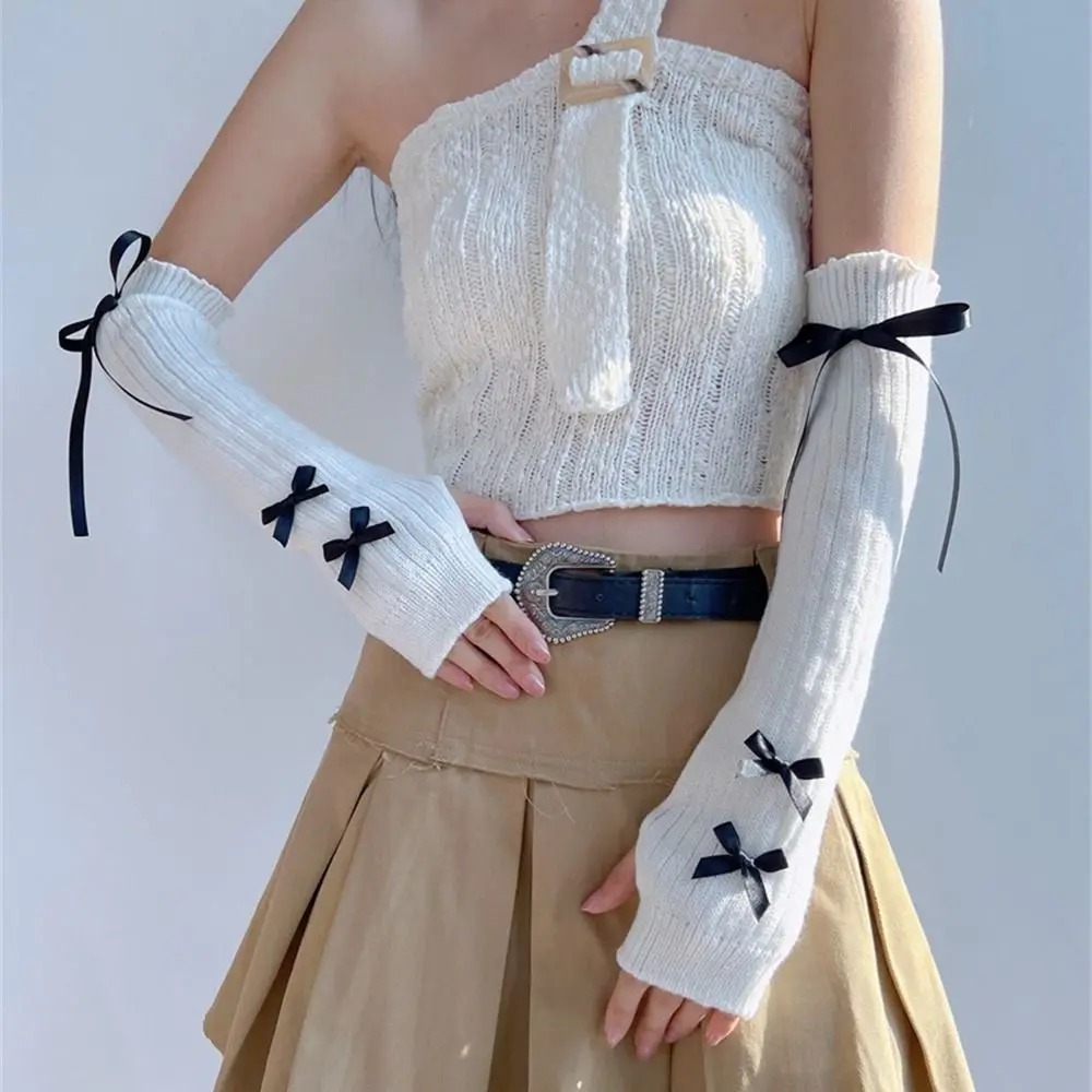 Manchons de bras tricotés élas - Women'S Fashion Gloves avis et prix