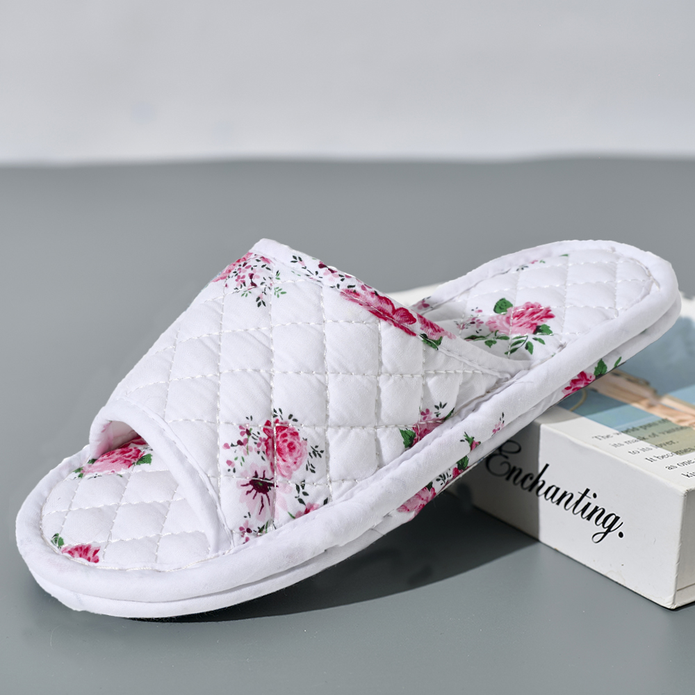 Pantoufles de maison en coton  - Women Fashion Store avis et prix
