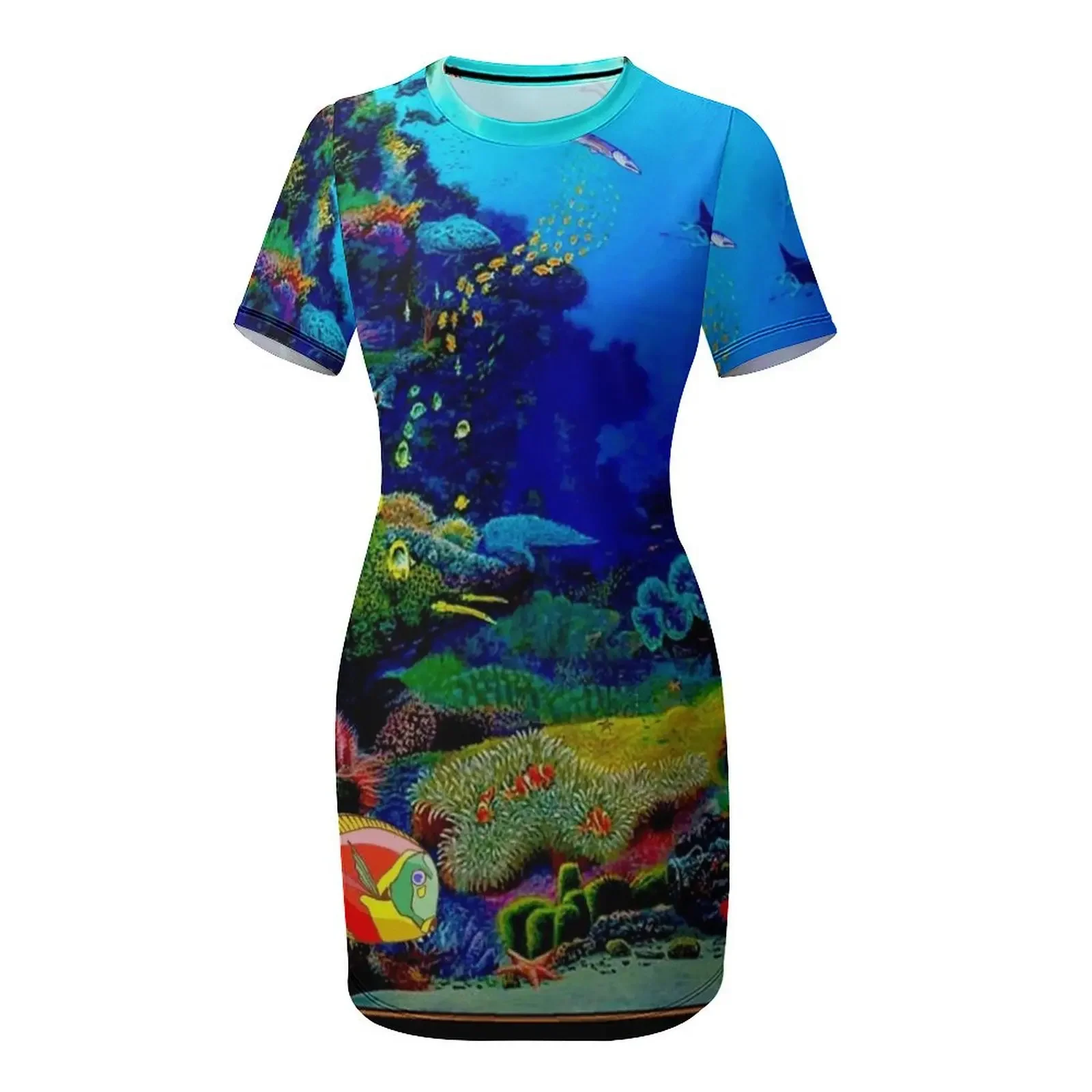 Robe à manches courtes avec im - Women'S Fashion Queensland avis et prix