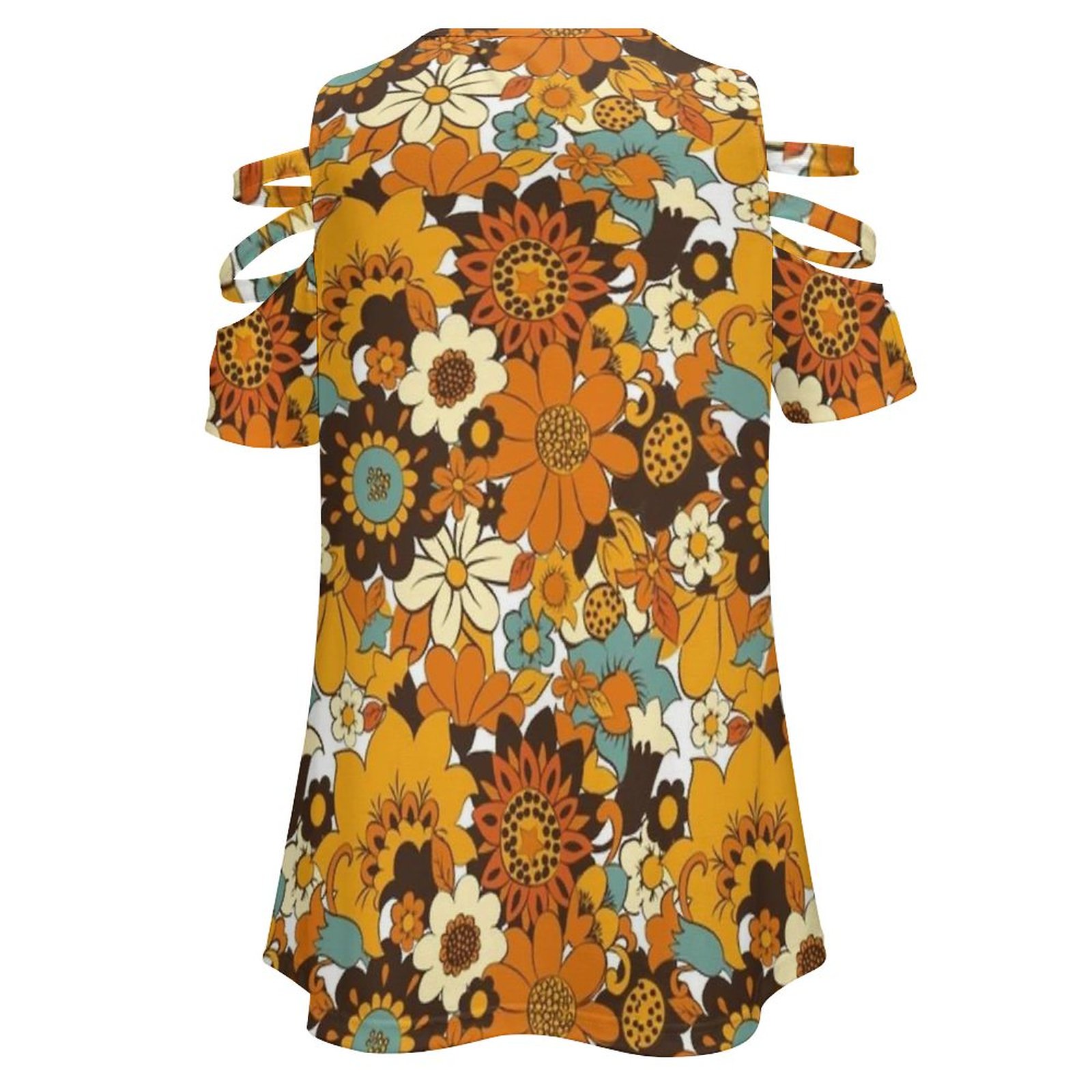 T-Shirt manches courtes col en - Women'S Fashion Of The 70S avis et prix